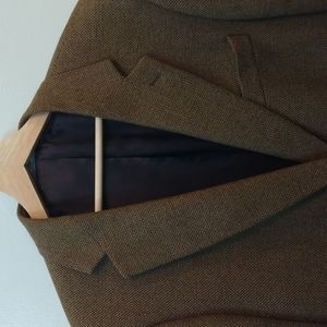 NWOT Oscar Wool/Cashmere Blend Dark Tan Sport Jacket 42R